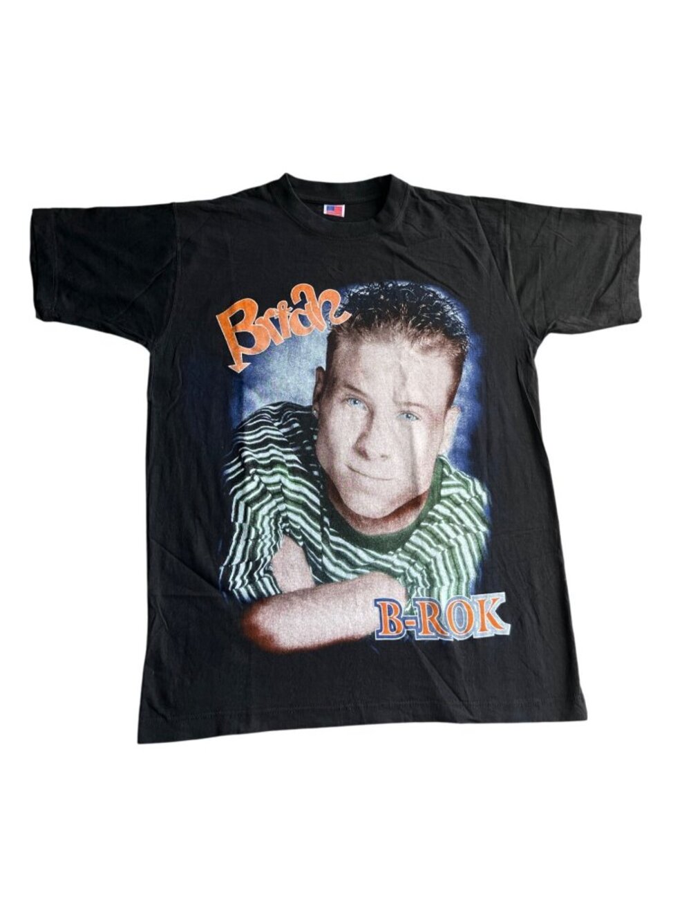 Vintage Backstreet Boys B-Rok Brian  T-Shirt Black Short Sleeve L USA